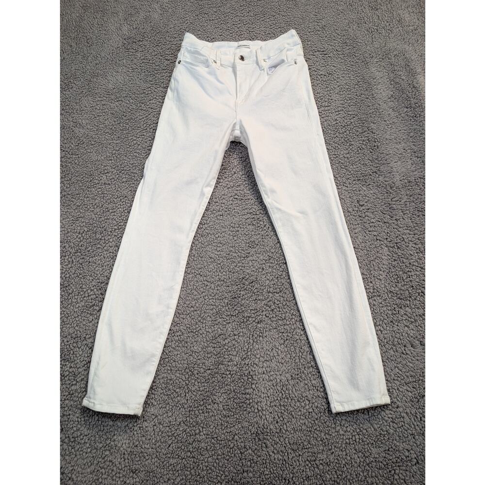 Good American Jeans Women's Size 4/27 White Good Legs Crop (0581)